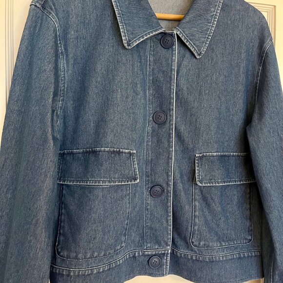Uniqlo Relaxed Cotton Denim Jacket | Size XS - Picture 3 of 10